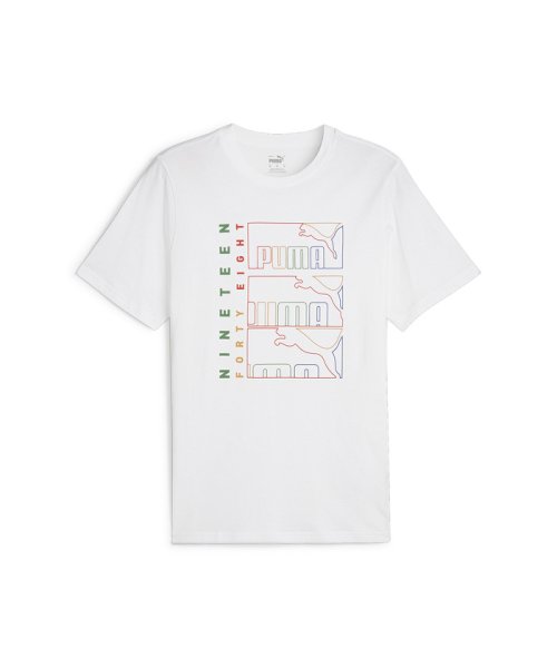 PUMA(プーマ)/メンズ グラフィックス トリプル NO1 ロゴ 半袖 Tシャツ/PUMAWHITE