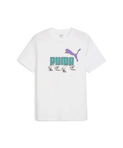 PUMA(PUMA)/メンズ グラフィックス スニーカー 半袖 Tシャツ/PUMAWHITE
