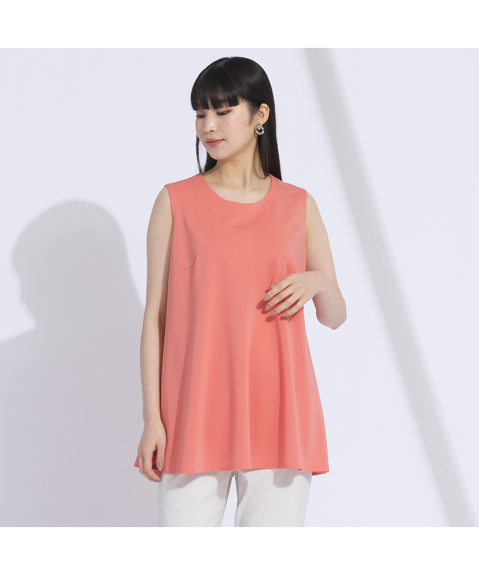 ☆新品 【リリアンビューティ】 カットソー L L ¥25200 Liliane Burty｜【M~4L】ウォッシャブル顔料プリントTシャツ