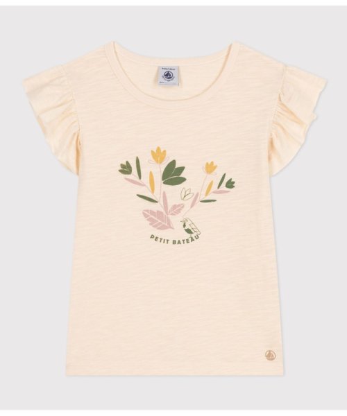 PETIT BATEAU(プチバトー)/プリント半袖Ｔシャツ/ホワイト