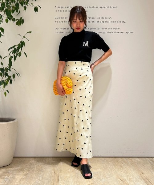 ドット刺繍ナロースカート ドット刺繍ナロースカート CE1571495037(12100円)