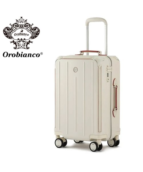 Orobianco(オロビアンコ)/オロビアンコ スーツケース 機内持ち込み Sサイズ SS 32L Orobianco 92891 キャリーケース キャリーバッグ/アイボリー