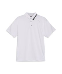 PUMA(プーマ)/メンズ ゴルフ PF ストレッチ ハイブリッドネック 半袖 ポロシャツ/WHITEGLOW