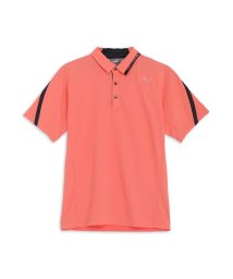 PUMA(プーマ)/メンズ ゴルフ PF ストレッチ ハイブリッドネック 半袖 ポロシャツ/MELONPUNCH