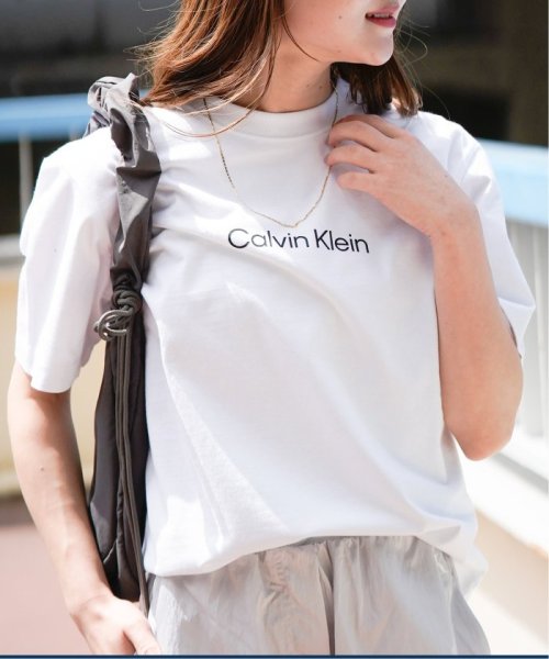 JOINT WORKS(ジョイントワークス)/【Calvin Klein / カルバン クライン】US SS STANDARD LOGO TEE/ホワイト