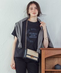 NIJYUSANKU(23区)/【SLOW/一部店舗限定】エフォートレス プリントTシャツ/ブラック系