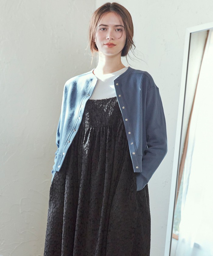 ニジュウサンク　カーディガン　38 美品 23区 ニジュウサンク ニットカーディガン ブラック 38 B9446