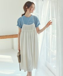 NIJYUSANKU（LARGE SIZE）(２３区（大きいサイズ）)/【SLOW/一部店舗限定】カットジャカード キャミソールワンピース/アイボリー系