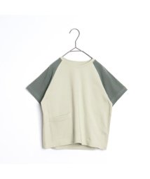 p.premier(ピードットプルミエ)/イロチ買いしたいシンプルラグラン半袖Tシャツ/グレー