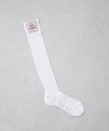 nano・universe(ナノ・ユニバース)/MARCOMONDE/sheer high socks/ホワイト