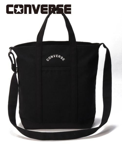 CONVERSE(CONVERSE)/CONVERSE ARCH TOTE BAG M/ブラック