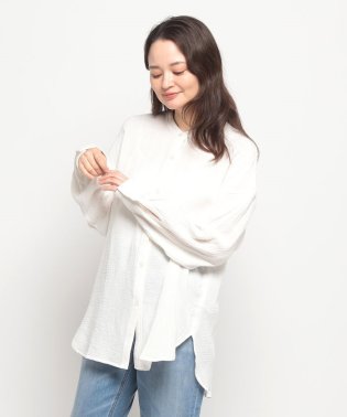 EDWIN/DOUBLE GAZE CHUNIK  SHIRT WHITE/505943198