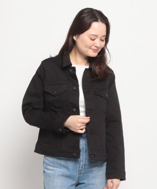 EDWIN/BASIC DENIM JACKET  BLACK/505943217