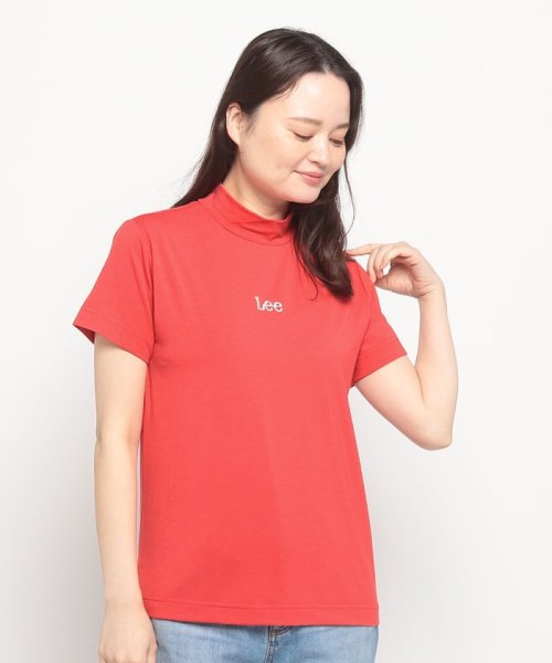 Lee(Lee)/#LEE GOLF            TIGHT MOCKNECK TEE/レッド