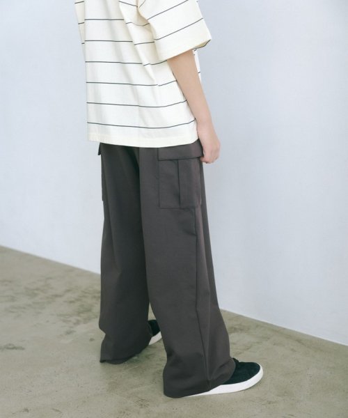 green label relaxing （Kids）(グリーンレーベルリラクシング（キッズ）)/TJ カット カーゴパンツ 140cm－160cm/DKGRAY