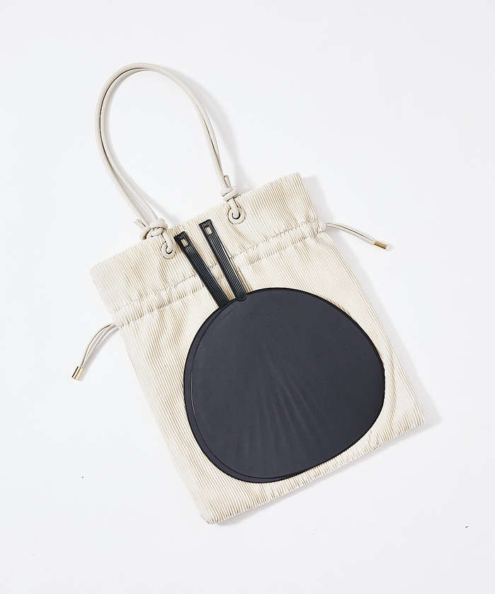 LOWELLThings ●SOEUR/A4プリーツトートバッグ アイボリー F