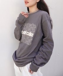 LOWYBYCORNERS(コーナーズ)/piece of cakeプリント長袖Tシャツ/スミクロ