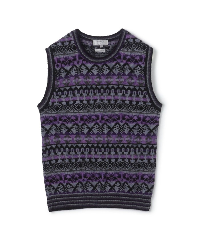 Raffa Molina アルパカ クルーネックニットベスト 商品説明＜Raffa