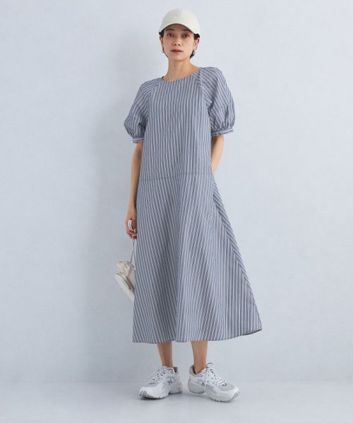 ［size SHORT/TALLあり］ドビー ストライプ コンシャス ワンピース －マシンウォッシャブル－ －マシンウォッシャブル－ ワンピース ［size コンシャス ストライプ SHORT/TALLあり］ドビー L1222644536(9295円)