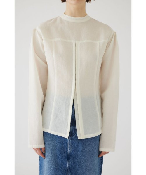 RIM.ARK(リムアーク)/Front hook blouse/WHT