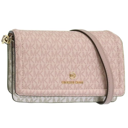 MICHAEL KORS(マイケルコース)/MICHAEL KORS マイケルコース JET SET CHARM PHONE CROSS BODY ジェットセット チャーム MKシグネチャー 斜めがけ シ/ピンク