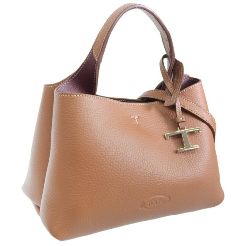TODS(トッズ)/TOD'S トッズ Tタイムレス マイクロ ハンド バッグ レザー/ブラウン