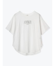 Re-J＆SUPURE(リジェイアンドスプル)/【接触冷感】AMBER刺繍Tシャツ/白