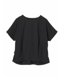 Re-J＆SUPURE(リジェイアンドスプル)/裾タックゆるTシャツ/黒