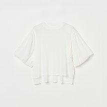 three dots(スリードッツ)/TD TINT BLOUSE TEE/ホワイト