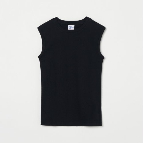 MILLER(ミラー)/Miller Panel ribbed tank top/ブラック