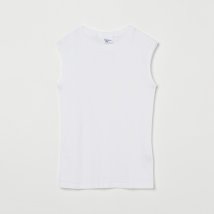 MILLER(ミラー)/Miller Panel ribbed tank top/ホワイト