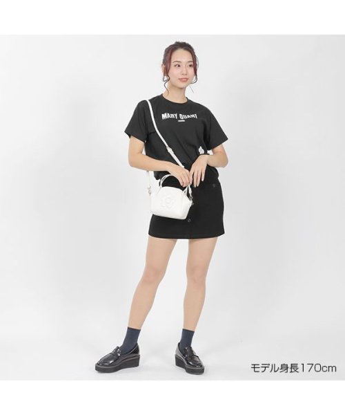 MARY QUANT(マリークヮント)/スタンダードロゴデイジー Tシャツ/ブラック