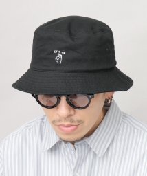 Besiquenti(ベーシックエンチ)/BASIQUENTI ベーシックエンチ バケットハット 帽子 刺繍 バケハ コットン/ブラック