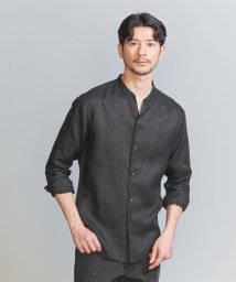 BEAUTY&YOUTH UNITED ARROWS/【WEB限定 WARDROBE SMART】リネン バンドカラー スキッパーシャツ/505993704