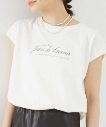 Rouge vif la cle(ルージュヴィフラクレ)/【TICCA/ティッカ】別注ウォッシュ天竺フレンチロゴTシャツ/ホワイト