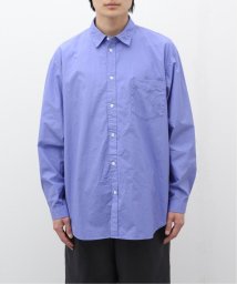 EDIFICE(エディフィス)/【ATON / エイトン】SUVIN BROAD WASHED SHIRT/ブルー