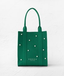 TOCCA(TOCCA)/【ヨンア×大人百花×TOCCAコラボ】【A4サイズ対応】RHYTHM OF PEARL KNITBAG ニットバッグ/グリーン系