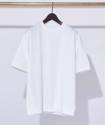 ABAHOUSE(ABAHOUSE)/【リブ付】シルケット ポンチ 半袖 Tシャツ/ホワイト