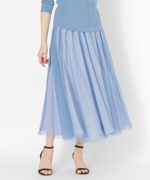 リバーシブルチュールスカート 