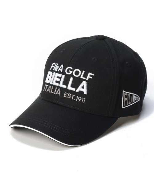 FILAGOLF(フィラゴルフ（メンズ）)/FILA GOLF　柔らかツバキャップ/ブラック