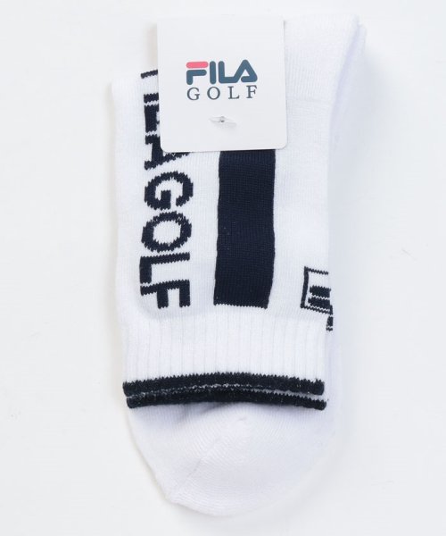 FILAGOLF(フィラゴルフ（メンズ）)/FILA GOLF　レギュラーソックス/ホワイト