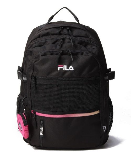 FILA（Bag）(フィラ（バッグ）)/メッシュミニポーチ付スクールリュック/ピンク