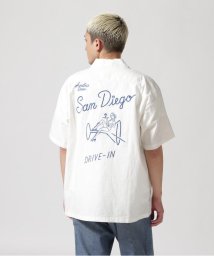 AVIREX/《WEB&DEPOT限定》S/S EMBROIDERY C/L SHIRT / ショートスリーブ エンブロイダリー コットン リネン シャツ/505990960