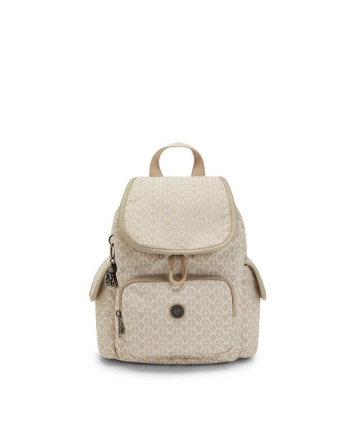 KIPLING(キプリング（公式）)/【正規輸入品】CITY PACK MINI/Signature Beige/SignatureBeige