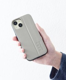 nano・universe(ナノユニバース)/iPhone15/14/13 nano universe [PUレザースタンドケース]/ライトグレー