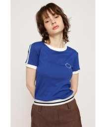 SLY(スライ)/LINGER NECK LINE COMPACT Tシャツ/NVY