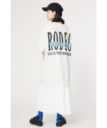 RODEO CROWNS WIDE BOWL(ロデオクラウンズワイドボウル)/BACK LOGO ドッキングワンピース/L/TGRY1