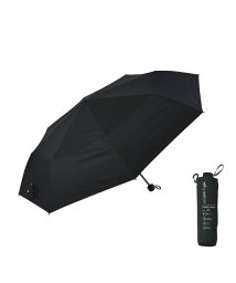 nifty colors(ニフティカラーズ)/ニフティカラーズ 折りたたみ傘 晴雨兼用 nifty colors 傘 雨傘 コンパクト UV 大きめ 手動 収納袋 ピーチドロップ 耐風ミニ65 5184/ブラック