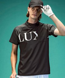 LUXEAKMPLUS/LUXEAKMPLUS(リュクスエイケイエムプラス)ゴルフ 配色ロゴ半袖モックネックTシャツ/505995451