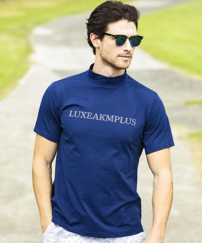 LUXEAKMPLUS(リュクスエイケイエムプラス)ゴルフ ラインストーンロゴ半